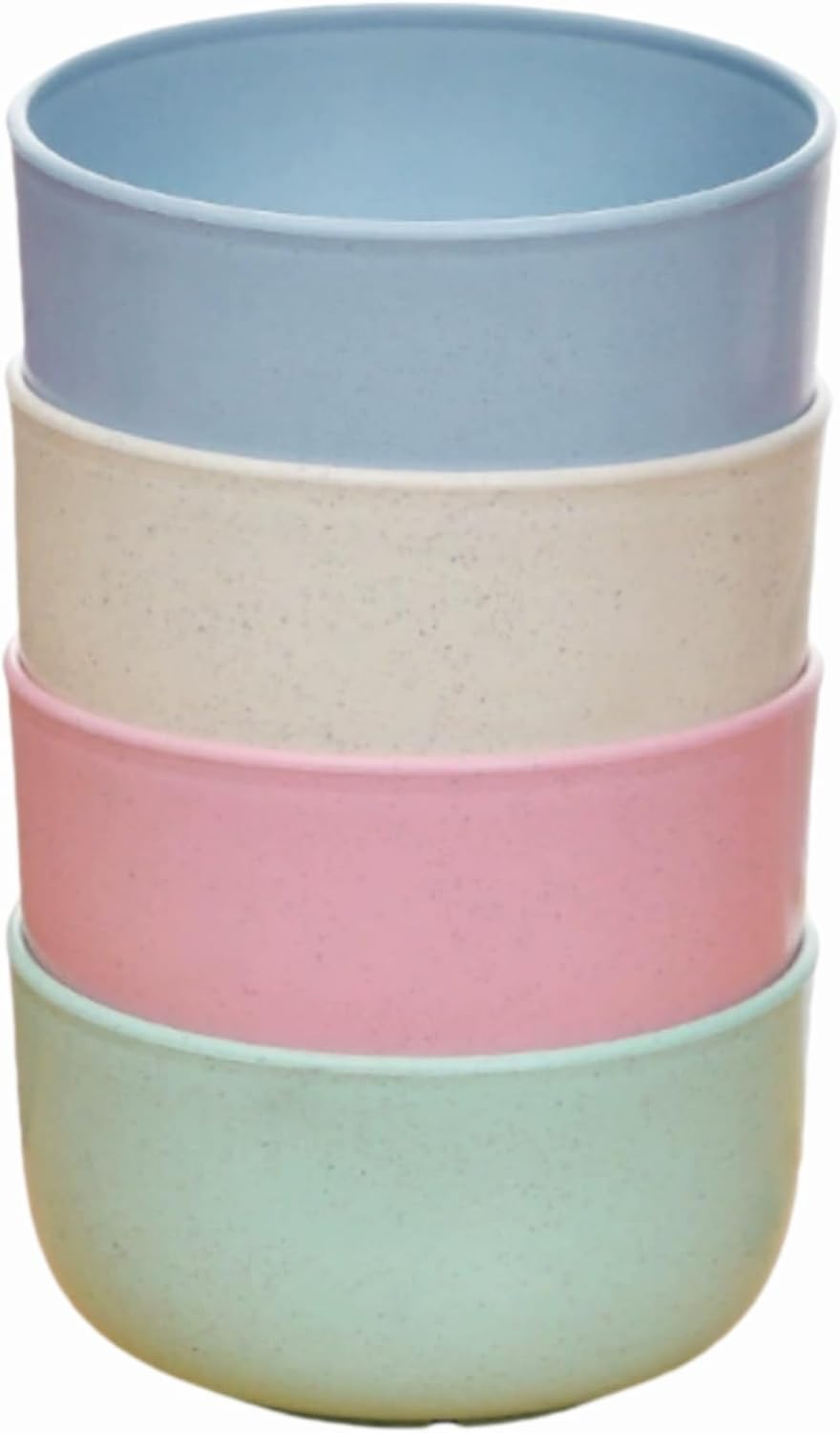 4 Pack Kids Wheat Straw Rice Bowls, Durable, and Safe Children'S Tableware Set, Microwave and Dishwasher Safe (Multicolored) image number 6