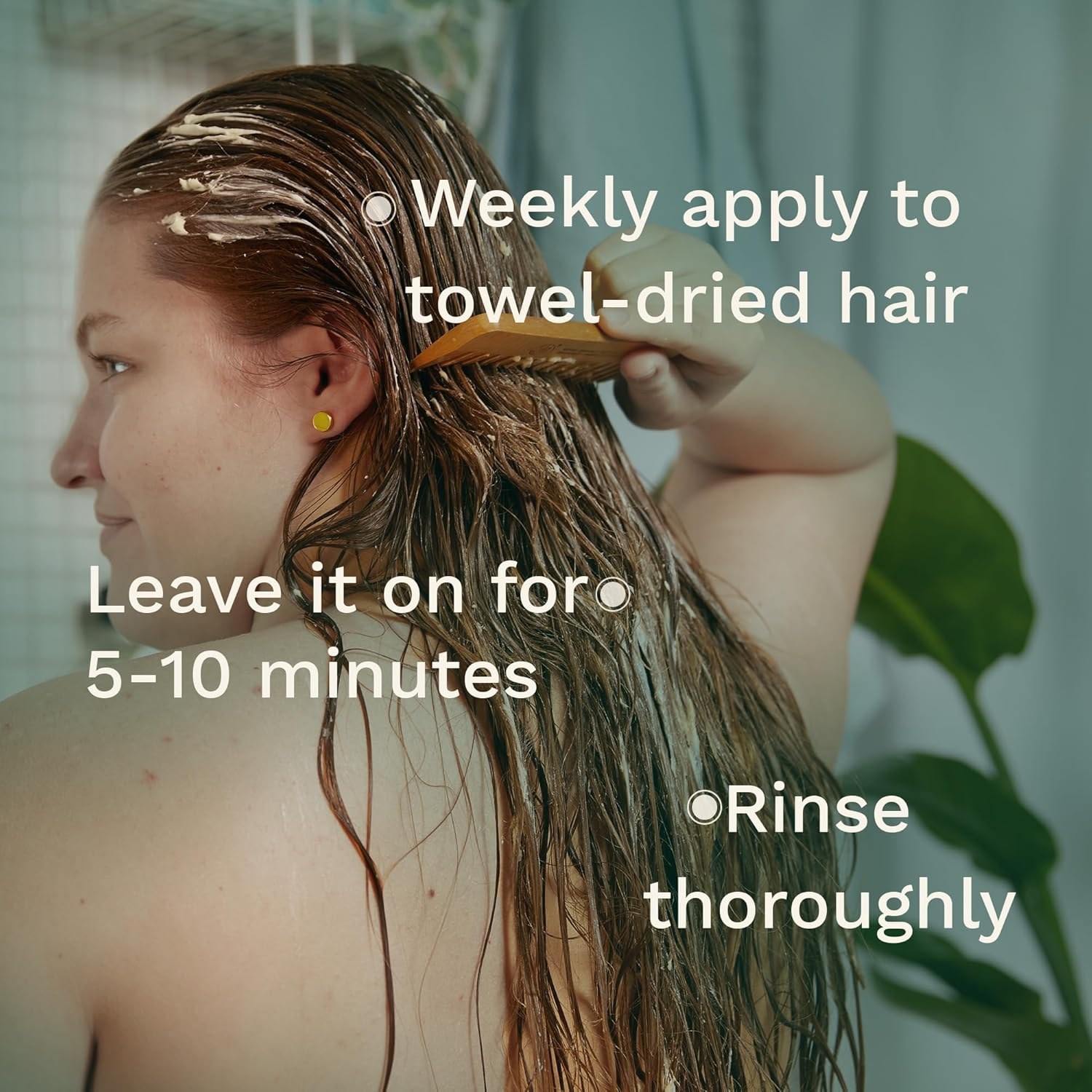 The Body Shop Banana Truly Nourishing Hair Mask, 8.12 Fl Oz (Vegan) image number 5