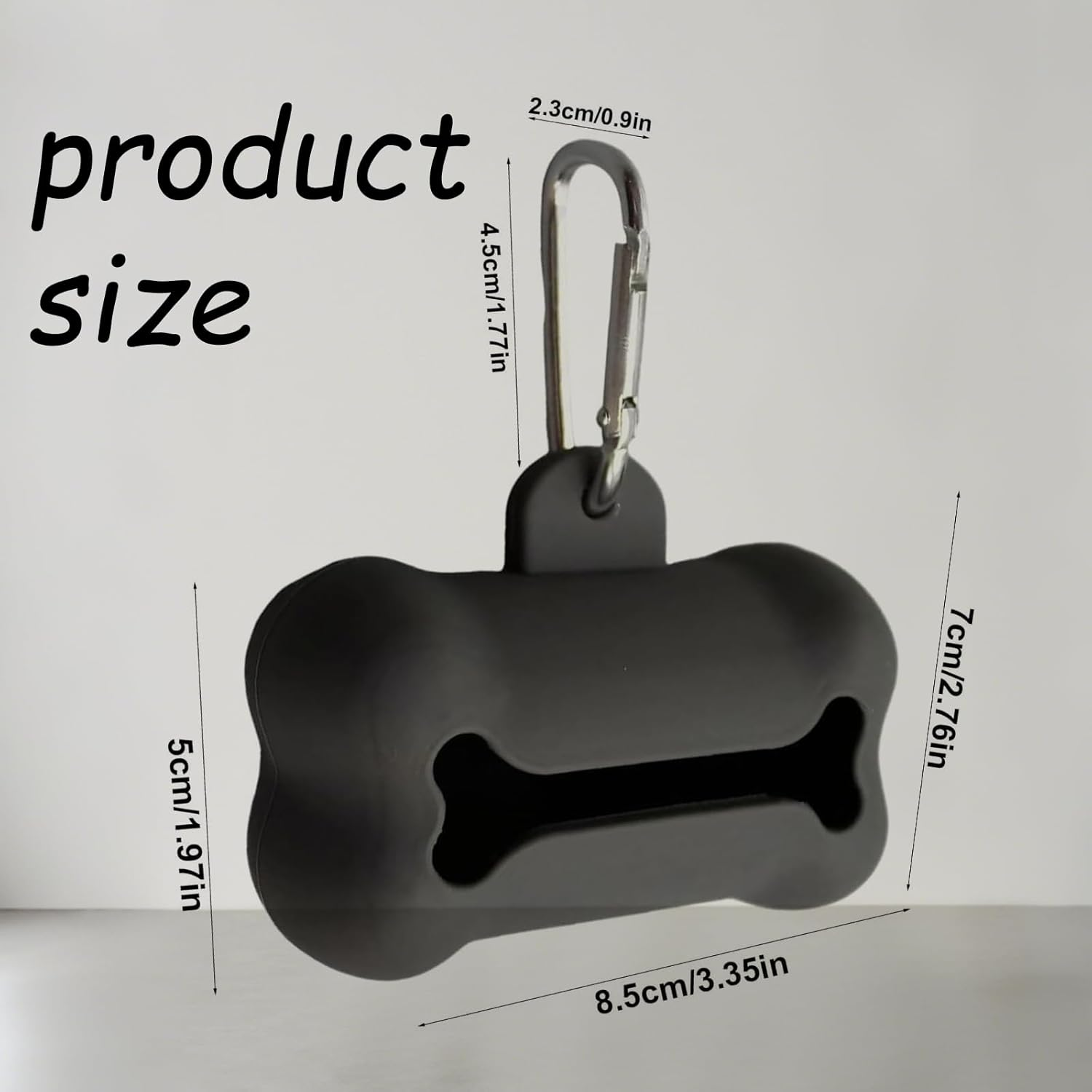 Fokmuaex 1Pcs Silicone Bone Shaped Dog Poop Bag Dispenser Holder for Outdoor Adventures, Outings & Daily Walks image number 5