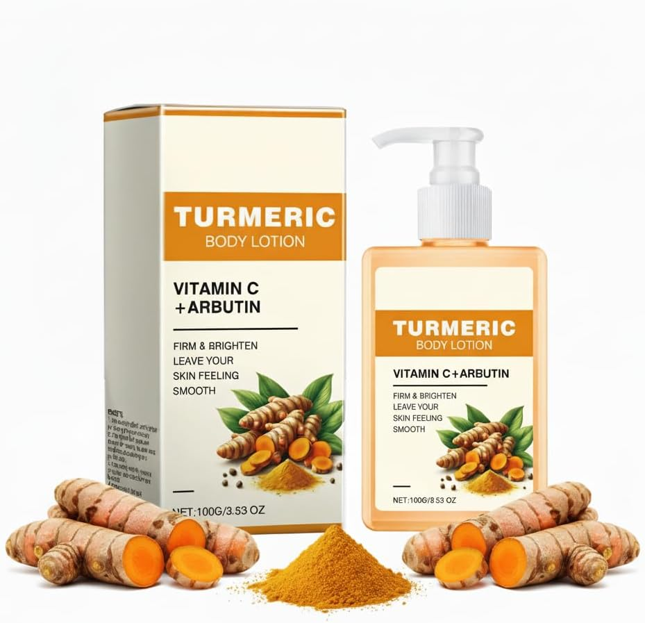 Vitamin C Turmeric Firming Brightening Cream, Turmeric Whipped Body Butter, Body Hydrator Serum, Skin Treatment Cream, Skin Firming and Tightening Lotion, Vitamin C Face Lotion Moisturizer (1PCS)