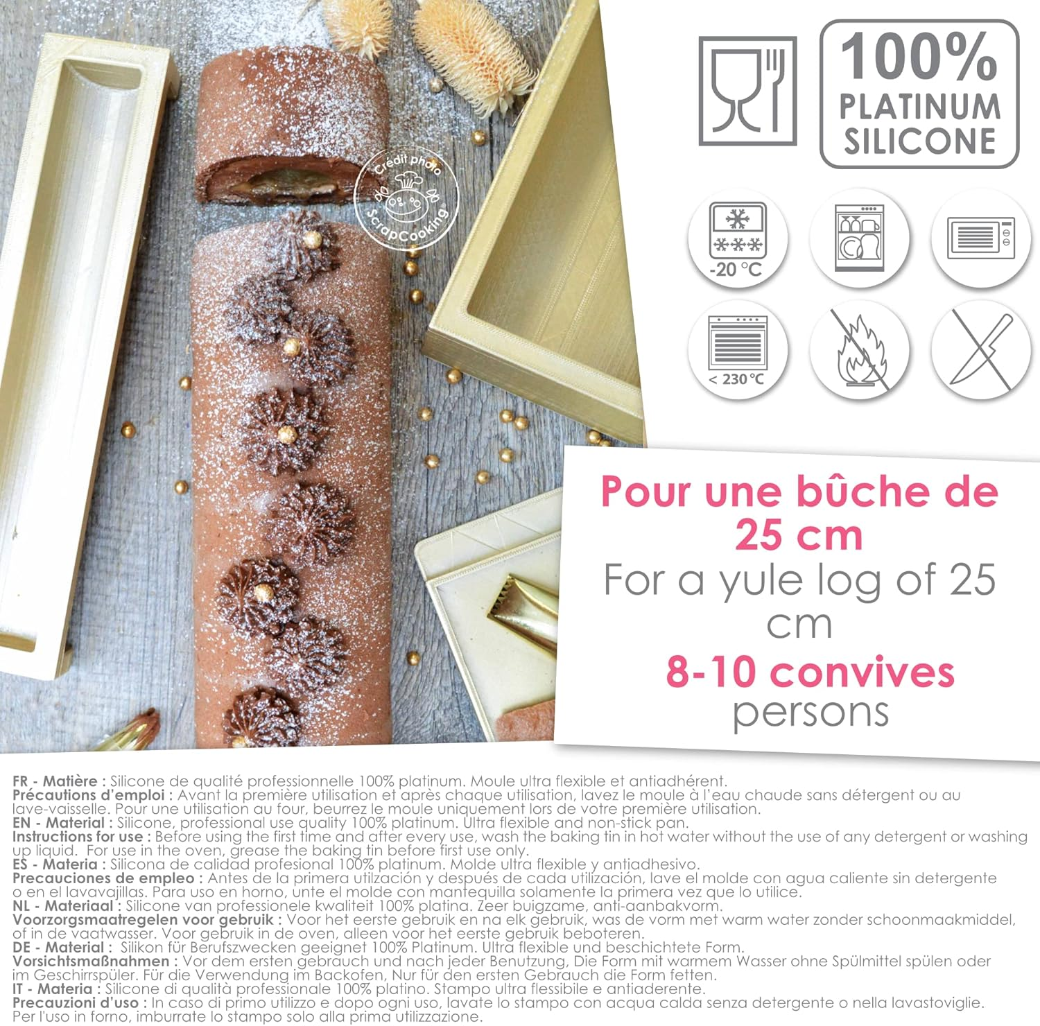 Scrap Cooking - 2970 Silicone Mould for Christmas Trees, 25 Cm image number 1