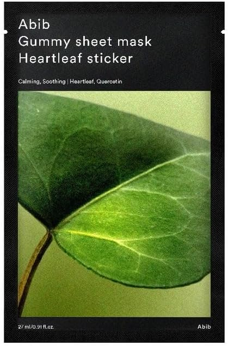 ABIB - GUMMY SHEET MASK HEARTLEAF STICKER (2023) 27Ml X 1