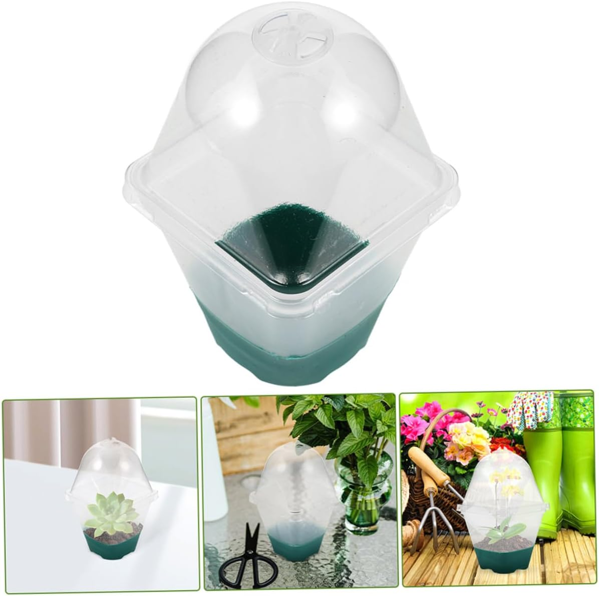 SUPVOX 6Pcs Seedling Tray Humidity Dome Small Reusable Plant Pots for Indoor Gardening Supplies Starter Pots for Plants image number 2