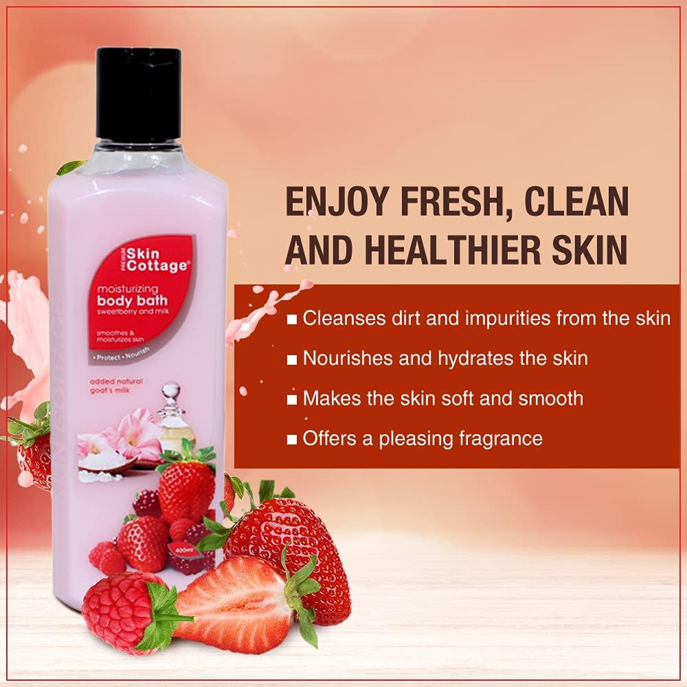 Skin Cottage - Moisturizing Body Bath - Sweet Berry & Milk 400 Ml-Ma012 image number 5