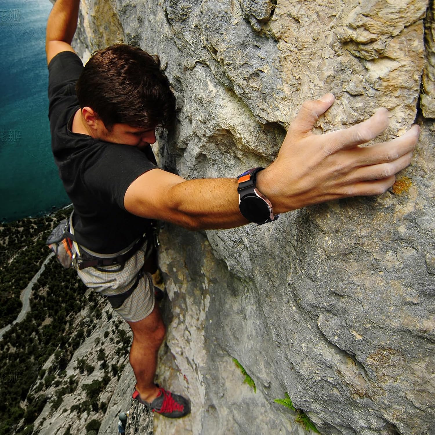 Trail Loop for Samsung Galaxy Watch 7/6/5/4 40Mm 44Mm Women Men, One Click Rugged Sport Band Soft Nylon Wristband for Galaxy Watch 6 Classic 43Mm 47Mm/Fe/5 Pro 45Mm/4 Classic 42Mm 46Mm image number 5