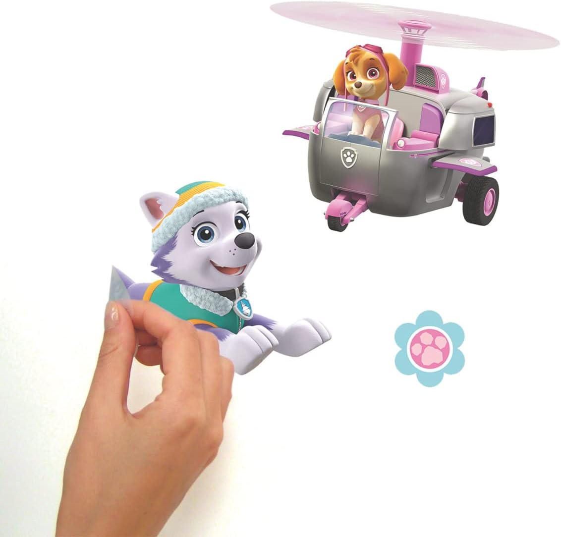 Roommates RMK3124SCS Paw Patrol Girl Pups Peel and Stick Wall Decals image number 1