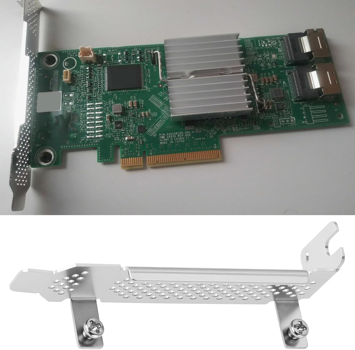 Ecsing 2Pcs Computers PCI Half Height Bracket Compatible with Dell H200 H310 Compatible with HP H220 with Screws image number 1