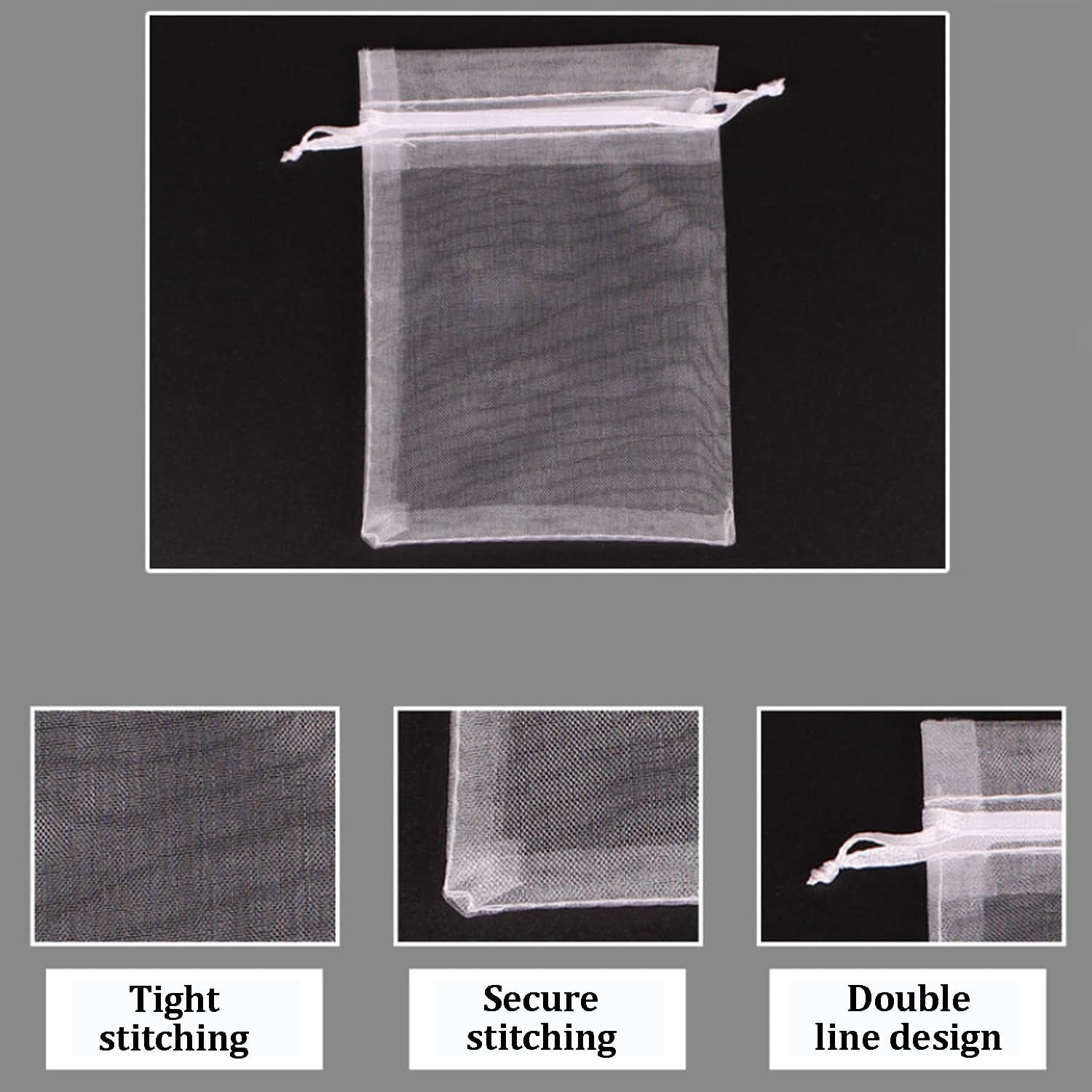 10PC Fruit Net Bag Agriculture Garden Vegetable Protection Mesh Insect Proof (20 * 30Cm) image number 2