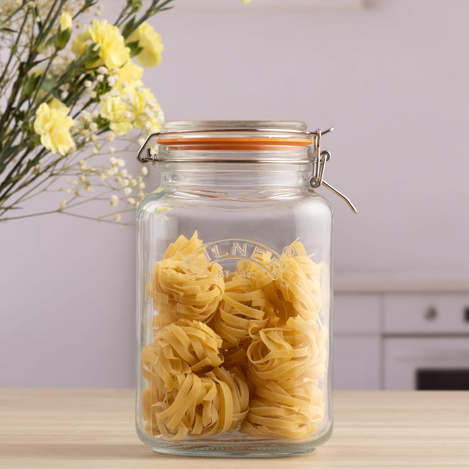 Kilner 3 Litre Square Clip Top Preserving Jar image number 5