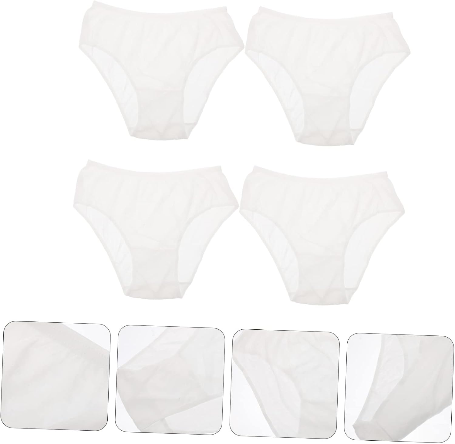 4Pcs Disposable Postpartum Confinement Pants Supple Women Panties for Pregnant Women Portable Sanitary Pants Postpartum Confinement Supplies White image number 1