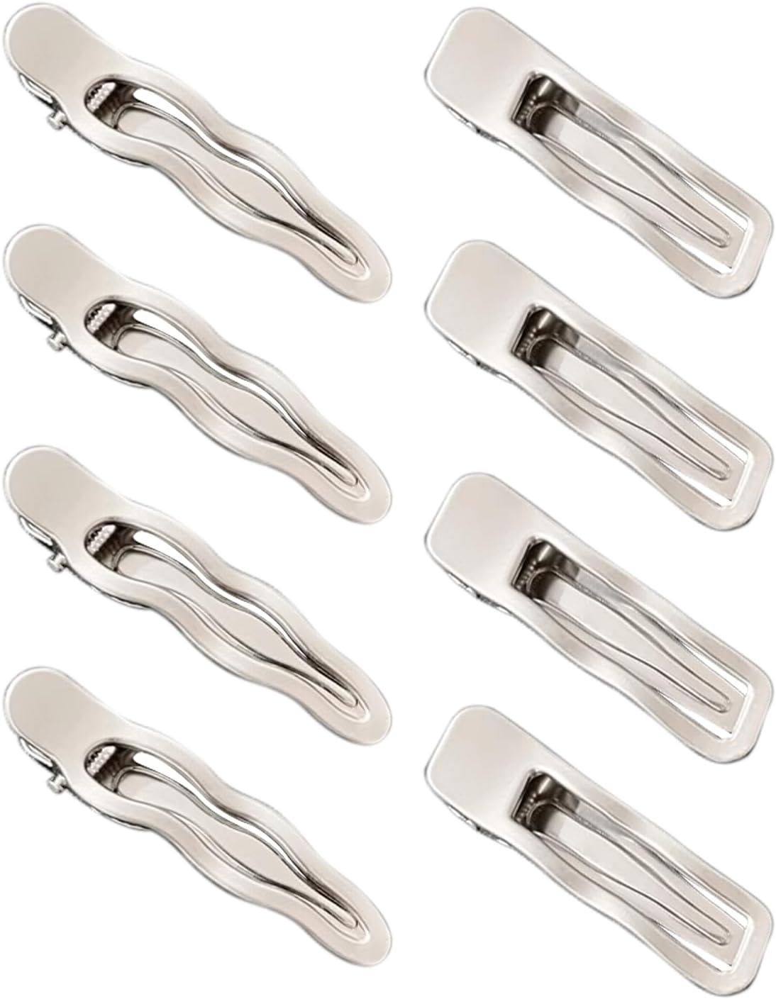 8 Pieces Wavy Hair Pins, Simple Metal Hair Pins, Hair Accessories for Punk Style, Women'S Hair Accessories