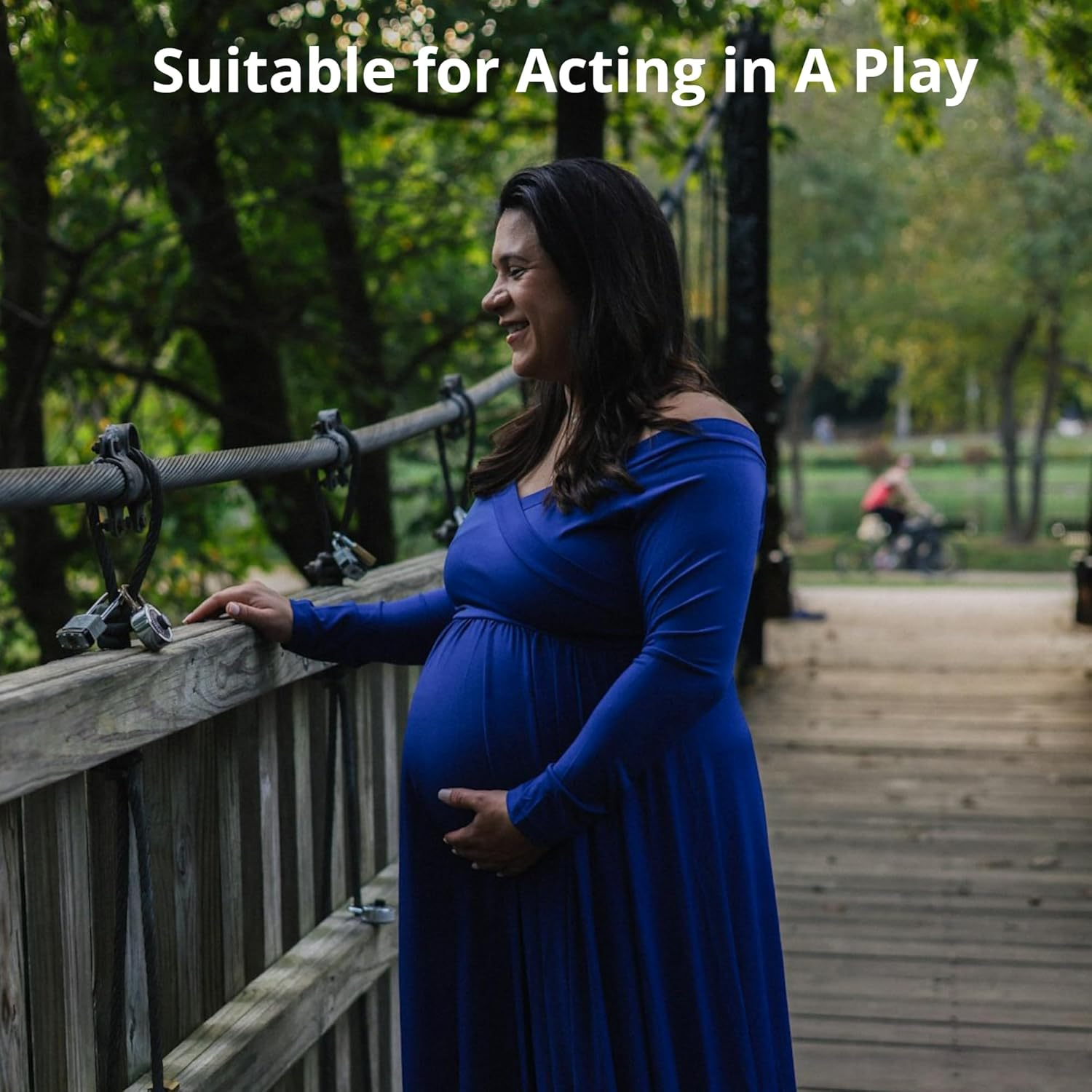 Fake Belly Rectangular Breathable Lightweight Artificial Pregnant Tummy for Props Costumes Cosplay image number 4