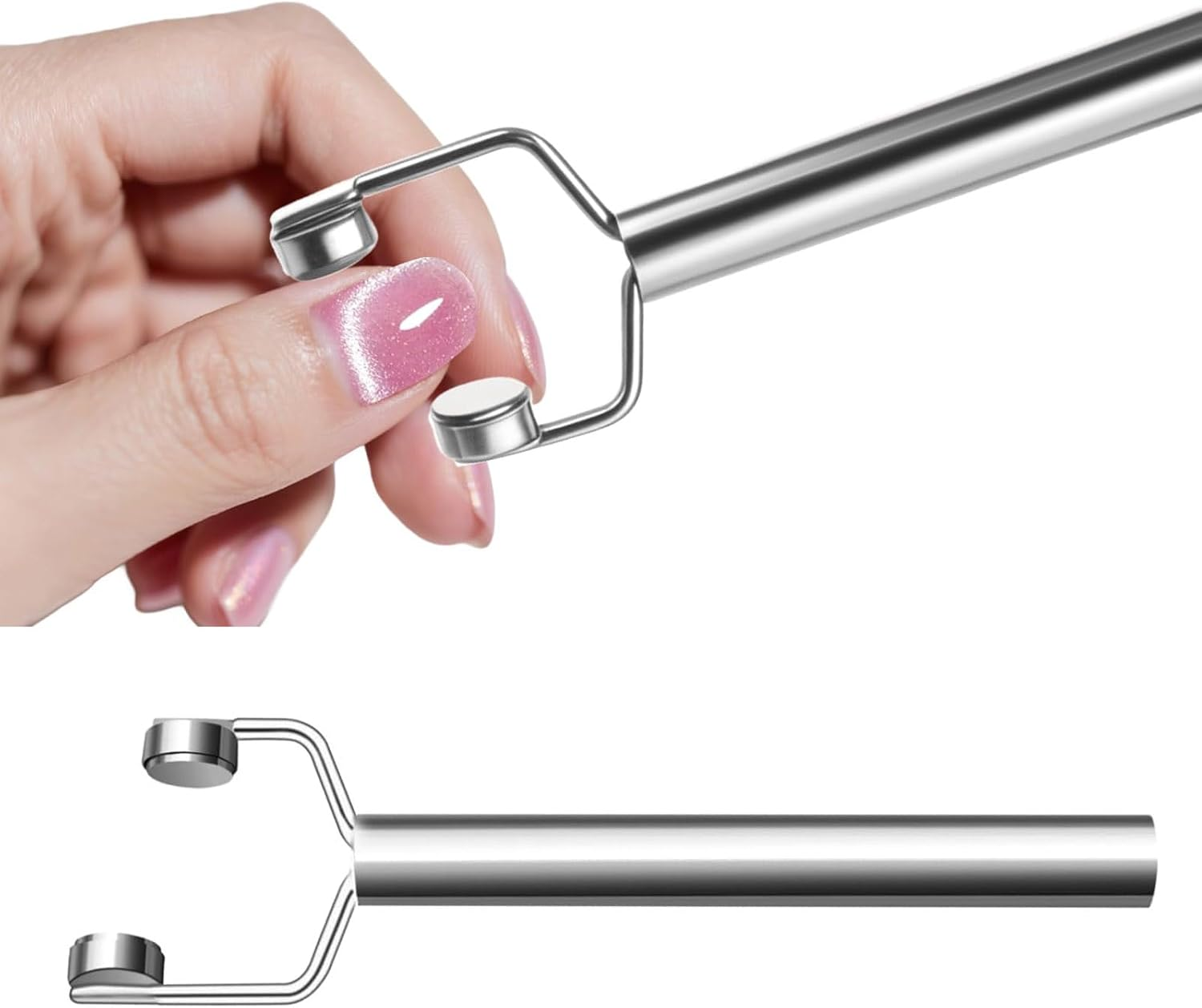 3 in 1 Cat Eye Nail Magnet,Y-Shaped Double Head Magnetic,Powerful Force Magnet for Salon Studio Home Manicure, Multifunctional Gel Nail Polish Magnet Design Tool,3D Nail Art Accessories image number 1