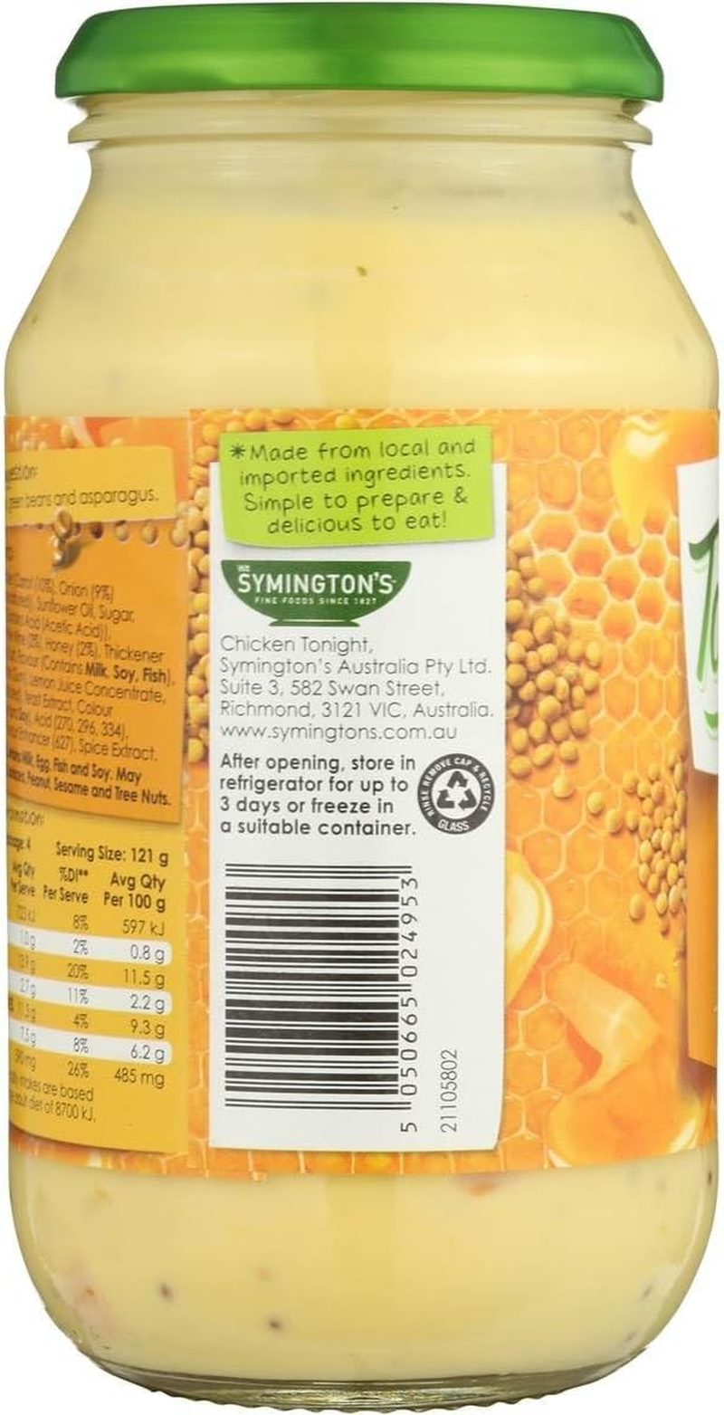 Chicken Tonight Honey and Mustard Cooking Sauce 485 G image number 2