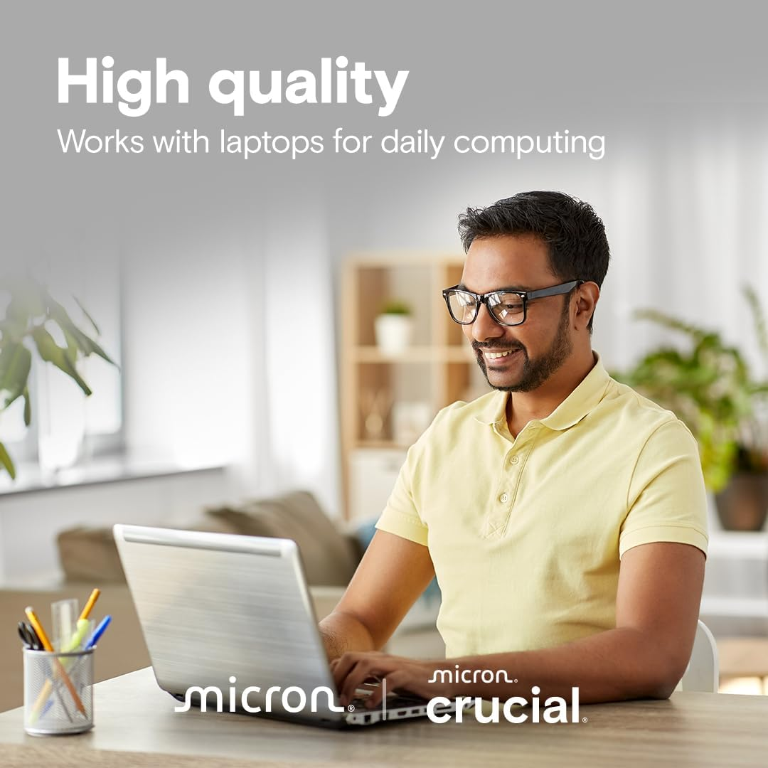 Crucial E100 1TB Pcie Gen4 Nvme M.2 SSD Internal, up to 5000Mb/S, Compatible with Laptop and Desktop - CT1000E100SSD8 image number 1