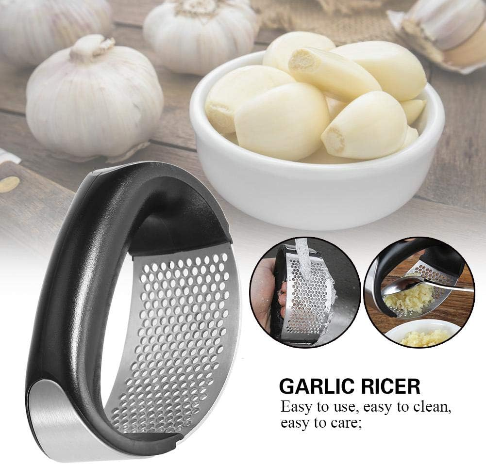 Stainless Steel Garlic Press Crusher Squeezer Masher Home Kitchen Mincer Tool -Proof Dishwasher Safe image number 6