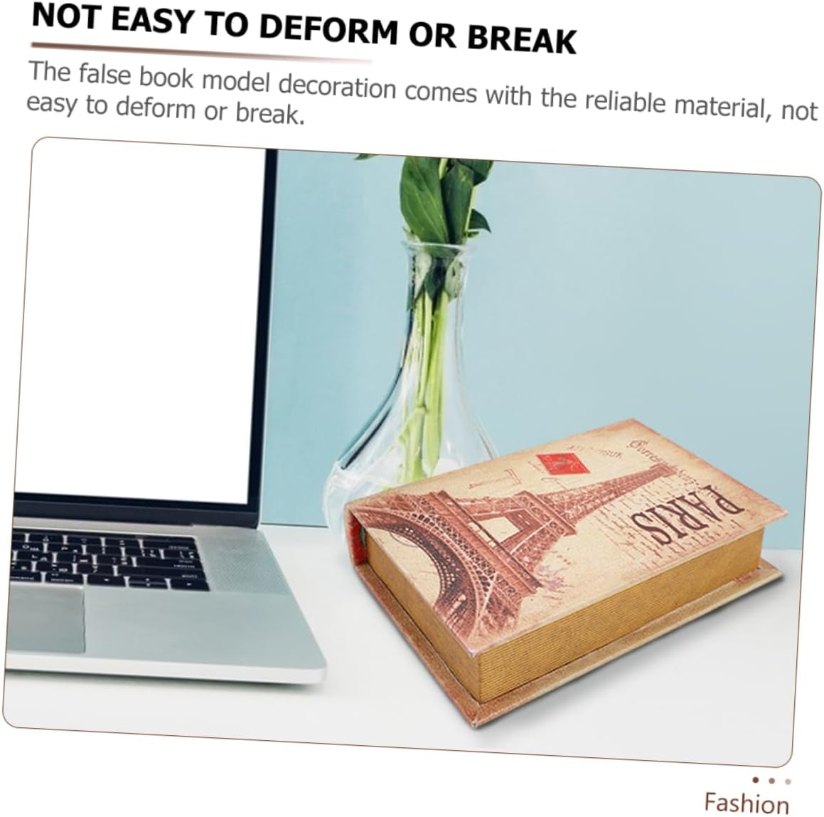 False Decorative Ornament Jewelry Keepsake Box Vintage Faux Book Model Treasure Chest Unique Home Office Decor Chic Book Shaped Storage Box for Accenting Any Room