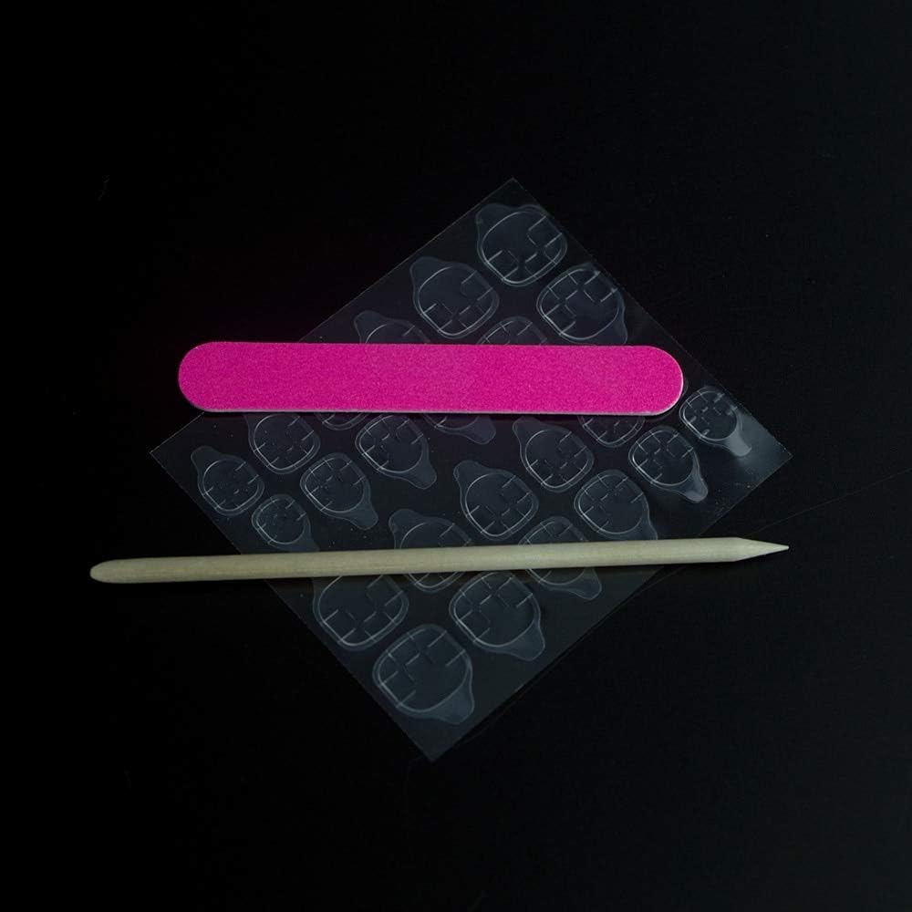 24Pcs Natural French Short False Nails 3 Styles Acrylic Classical Full Artificial Nails for Home Office Faux Ongles image number 3