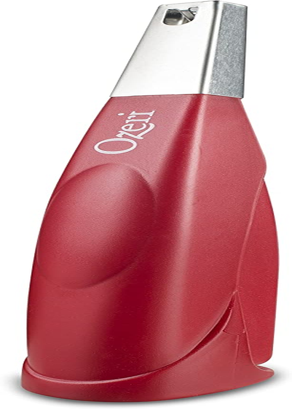 Ozeri OPL-R Piezoelectric Kitchen Stove Lighter, Flameless, Red