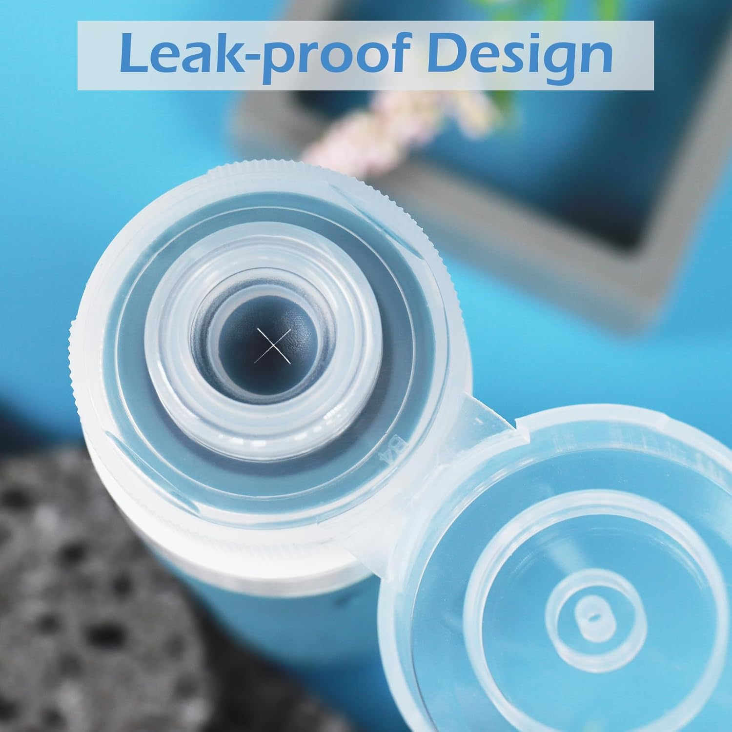 GLAMFIELDS Travel Bottles, Black - Green image number 2