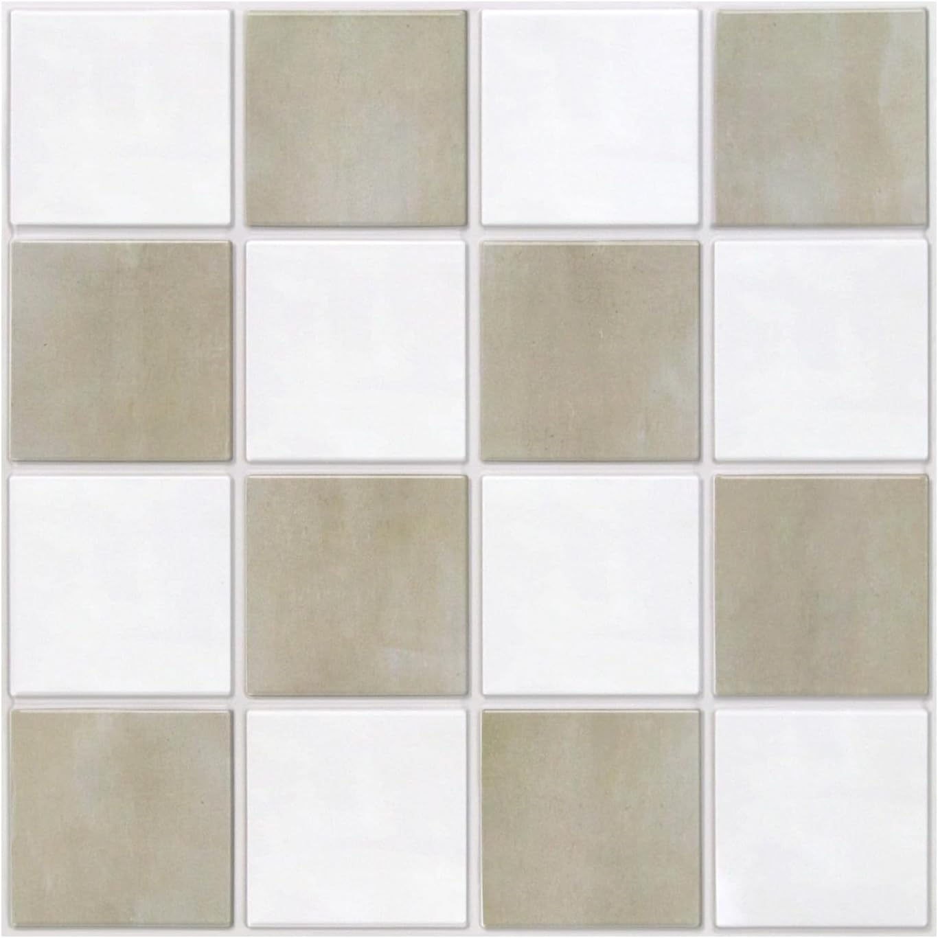 Commomy Peel and Stick Tiles, Stick on Tiles Backsplash for Kitchen and Bathroom, PVC Wall Tiles Interior Decor(30X30Cm, 10 Sheets, Matte Green)