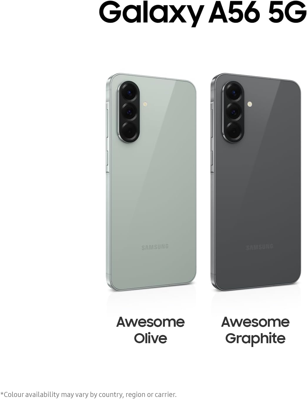 Samsung Galaxy A56 [AU Version] 5G a Series Mobile Phone, Awesome Intelligence, 128GB Storage, 12MP Ultrawide Camera, Long Battery Life, Super Fast Charging, Graphite - Graphite image number 3