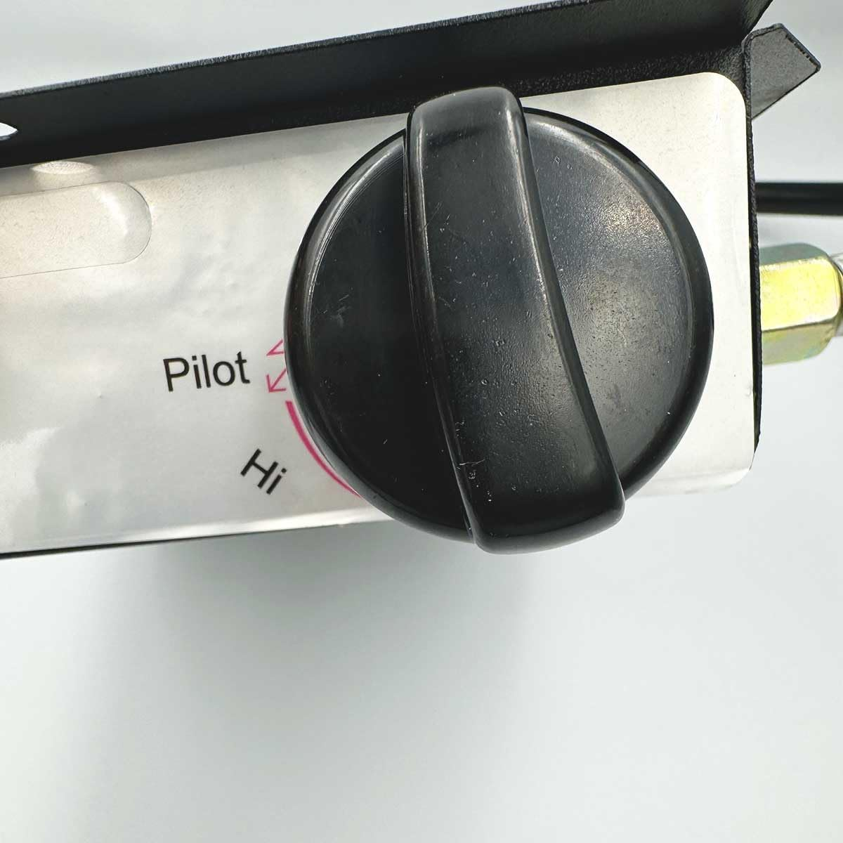 Lesimnky 4-Pack D-Shape Control Knobs for Patio Heater, Gas Fireplace, Fire Pit & Gas Grill - Black Plastic Knobs with Stainless Steel Finish image number 6