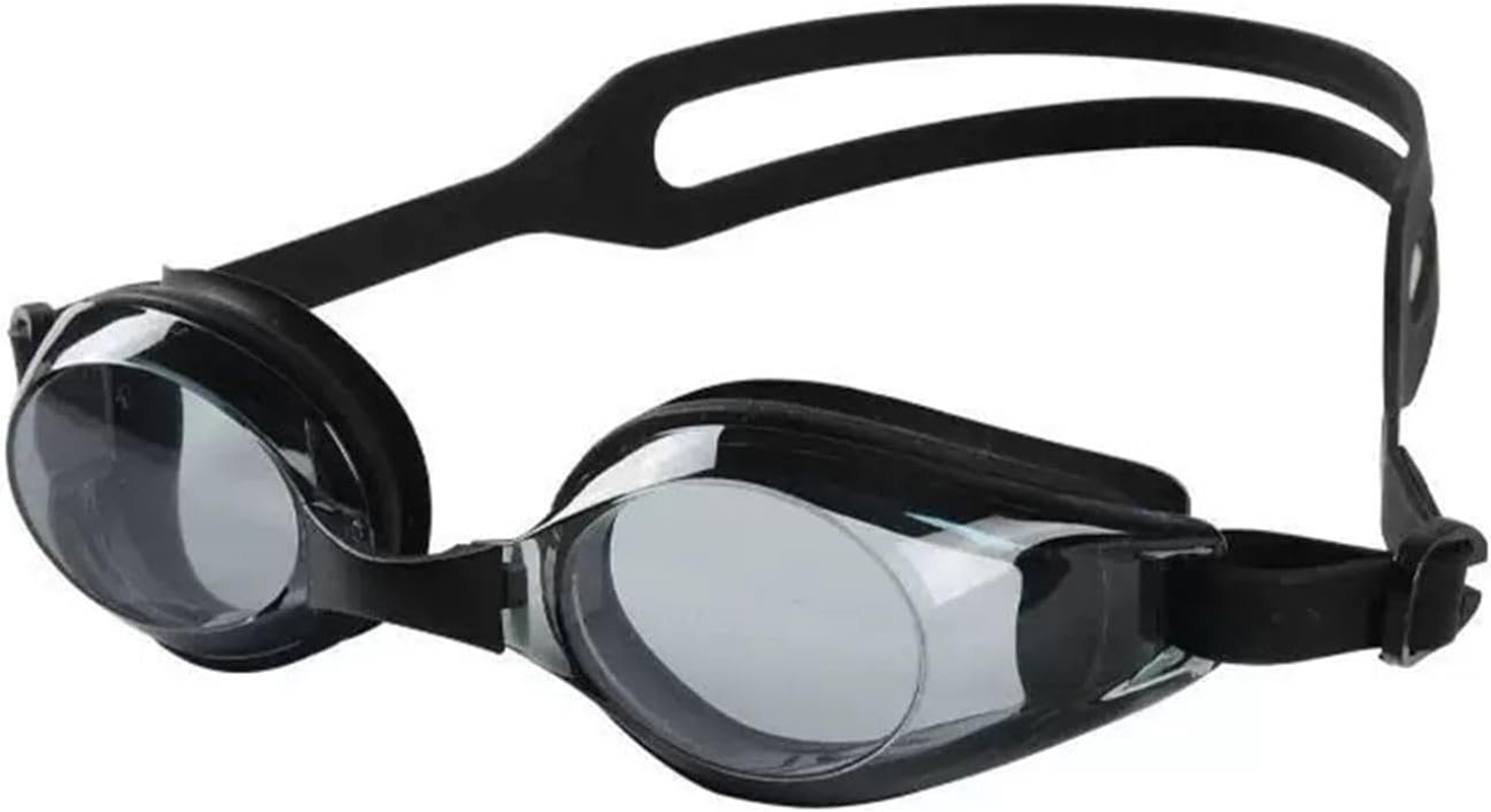 Ninoclar Premium Optical Swimming Goggle - with Choice of Silver Mirror or Grey Tinted Lens (Light Grey Lens. minus 2.0)