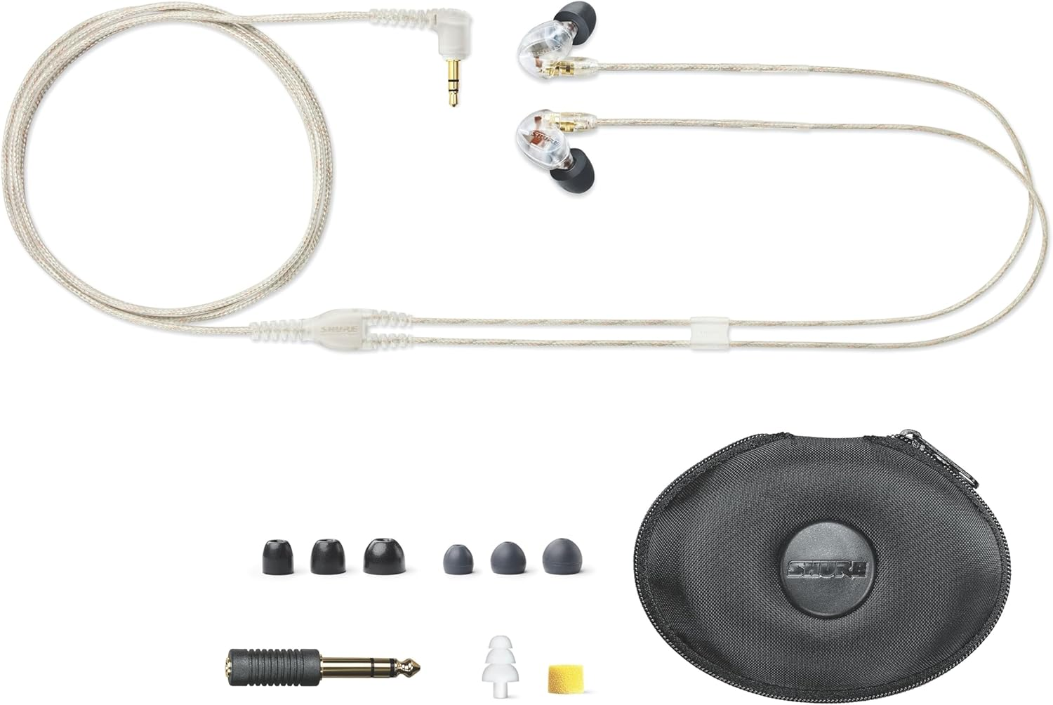 Shure SE425-CL Dual High-Definition Microdriver Earphone with Detachable Cable (Clear) image number 1