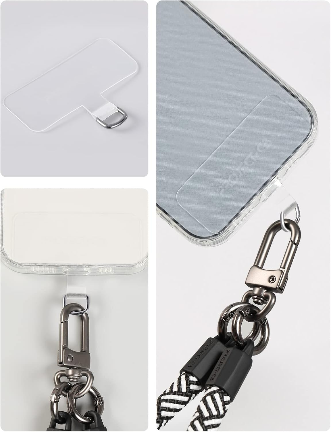 Project-Cb Phone Tether Tab 2 Pack,Universal Phone Lanyard Patch without Adhesive,Phone Strap Replacement Part for Cell Phone image number 5