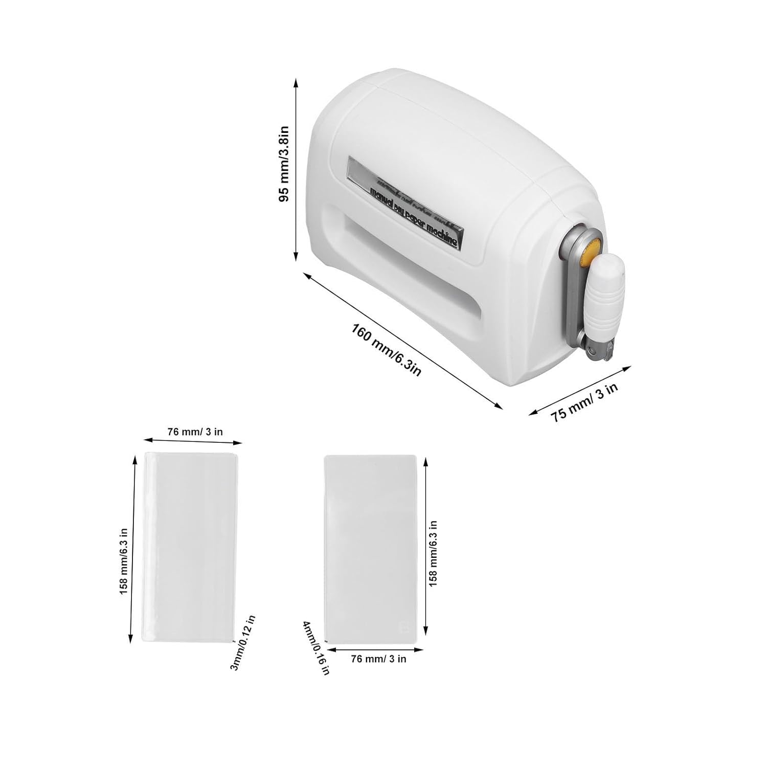 Die Cutting and Embossing Machine, Mini Manual Die Cut Machine Portable Card Making and Scrapbooking Supplies Tools with Backing Boards for Crafting and Scrapbooking image number 2