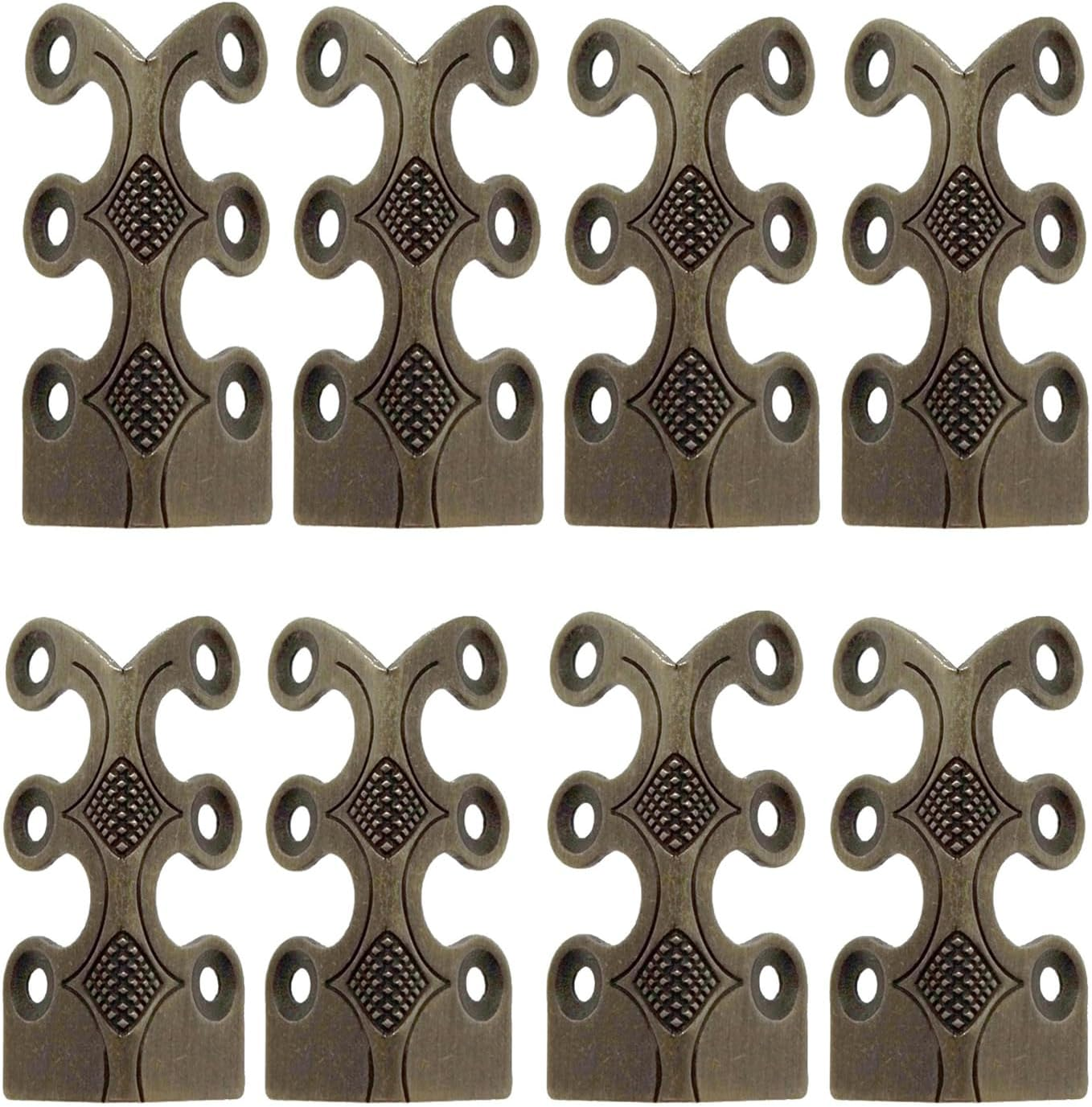 Brass Corner Protectors, Antique Trim Edge Corner Protectors, Edge Safety Guard Protectors, Elegant Brass Skirting Corner Vanities, Skirting Boards, Tables (Bronze, 4PCS)