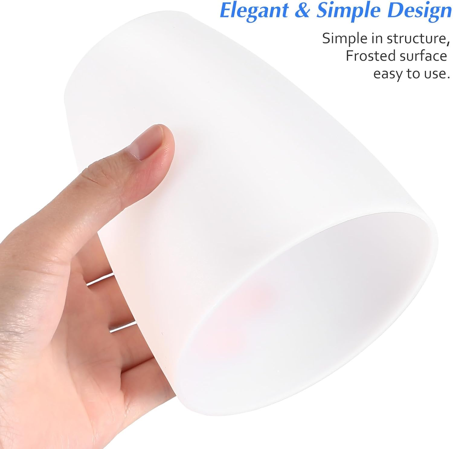 PACKOVE 2 Pcs Flat Mouth Plastic Lampshade, Small White Cone Lamp Shade, White Lamp Shade Covers for Table Bedroom Dresser Piano Lights image number 6