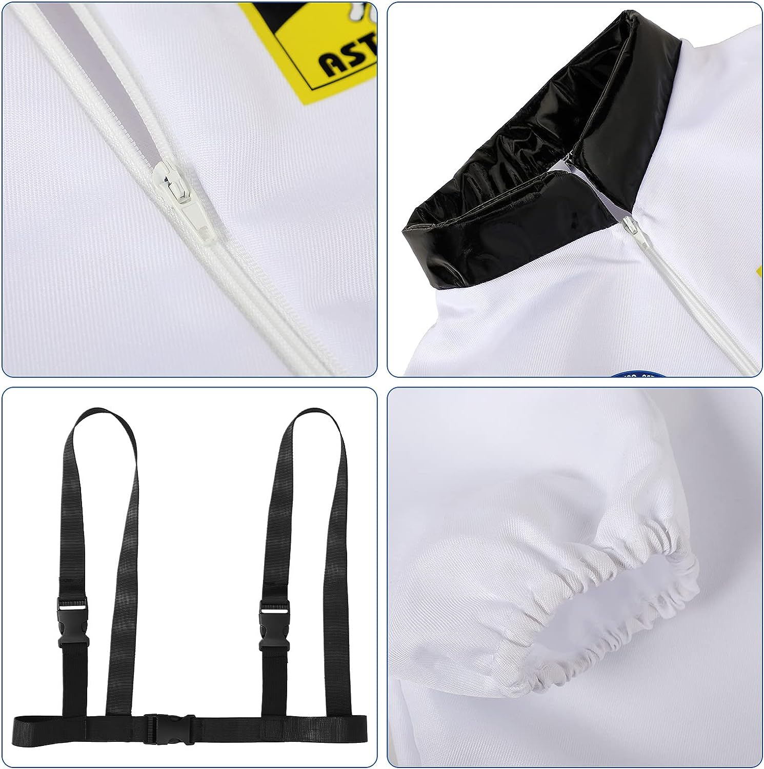 Geyoga Astronaut Costumes for Kids Astronaut Dress up Role Play with Astronaut Helmet for Birthday Theme Party image number 1