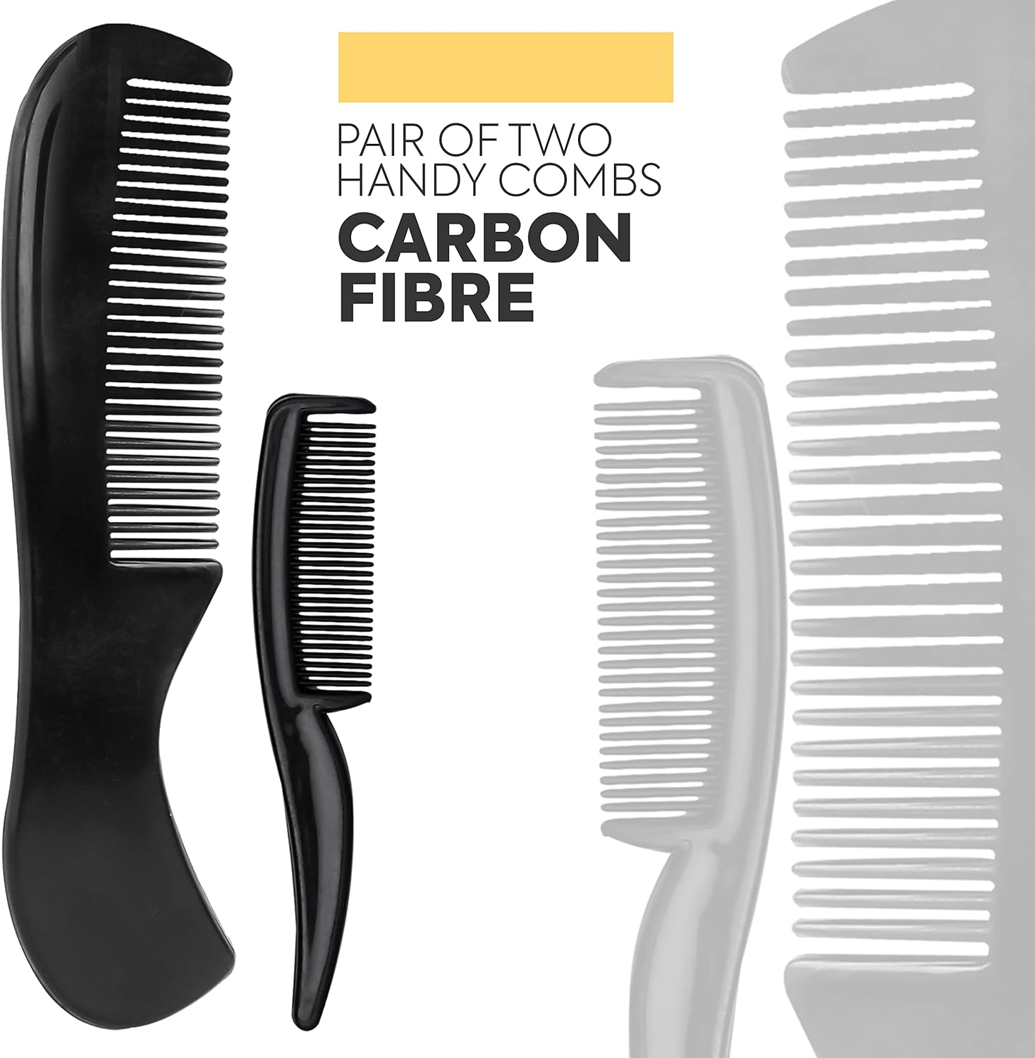 Beauty & Crafts- 5'' German Beard Mustache Scissor- 2 Mustache Combs for Facial Hair with Beautiful Pouch - Beard Trimming Scissors Use for Grooming, Cutting, and Styling of Mustache (Black)