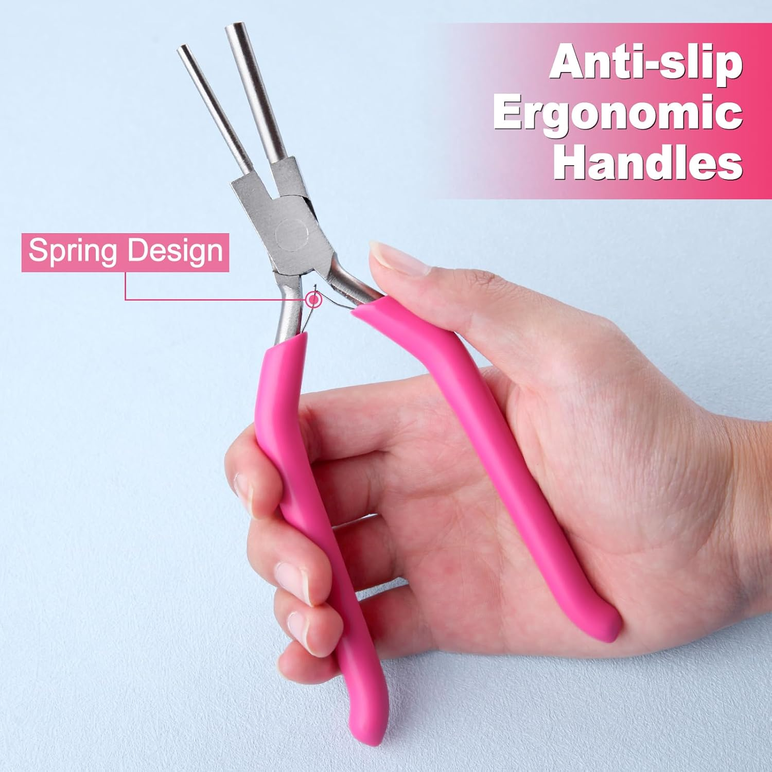 Bail Making Pliers 3Mm and 5Mm Wire Bending and Looping Tool for Jewelry Making, Jump Rings with Non-Slip Handle image number 5