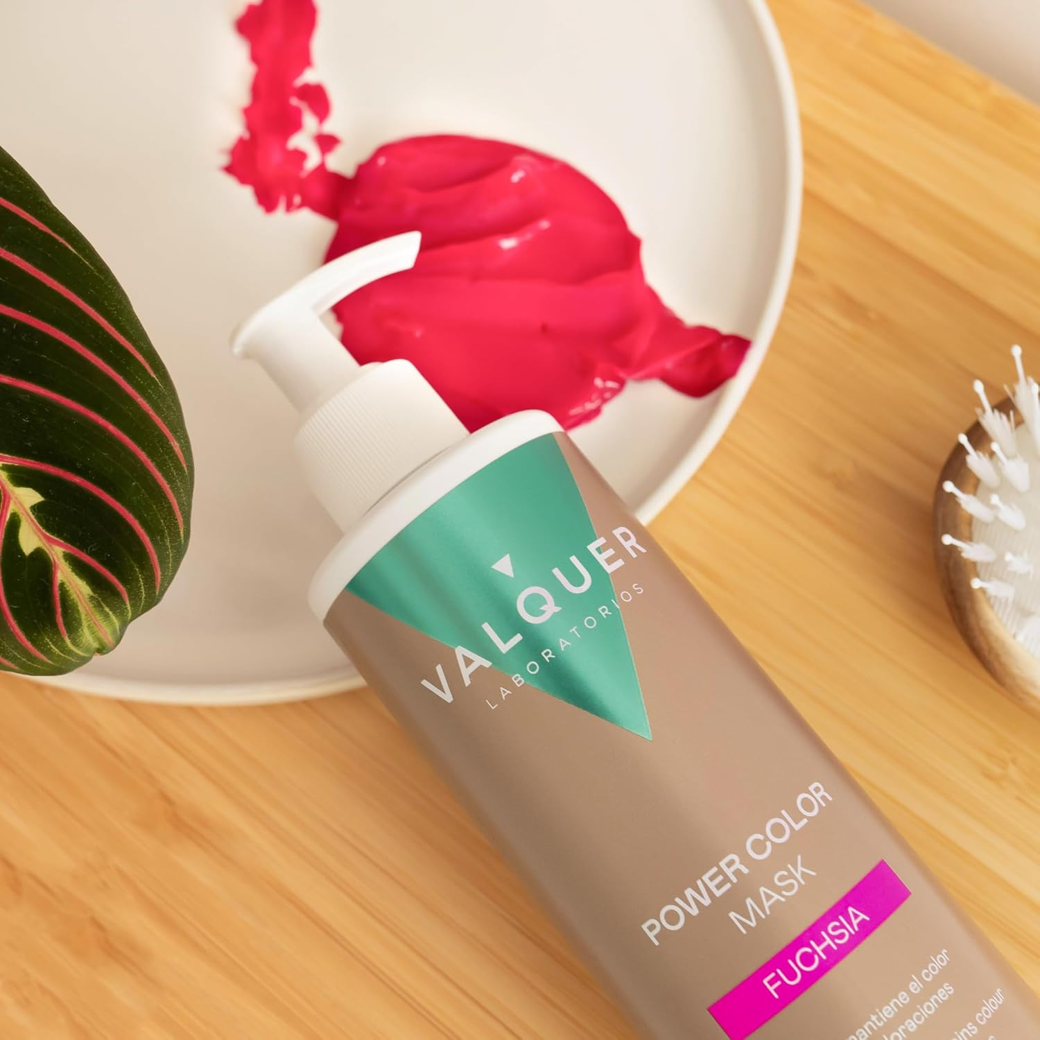 Valquer Power Colour Mask Vegan and Silicone Free Formula Gives Hair Colour 290 Ml Fuchsia image number 1