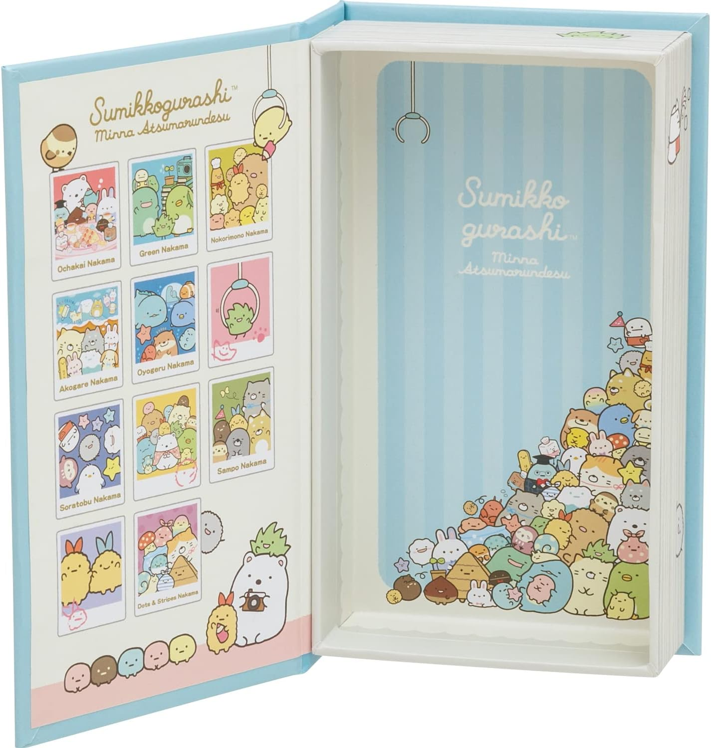 San-X Sumikko Gurashi FB52701 "Everyone'S Atsumaru" Book Box, Blue image number 3