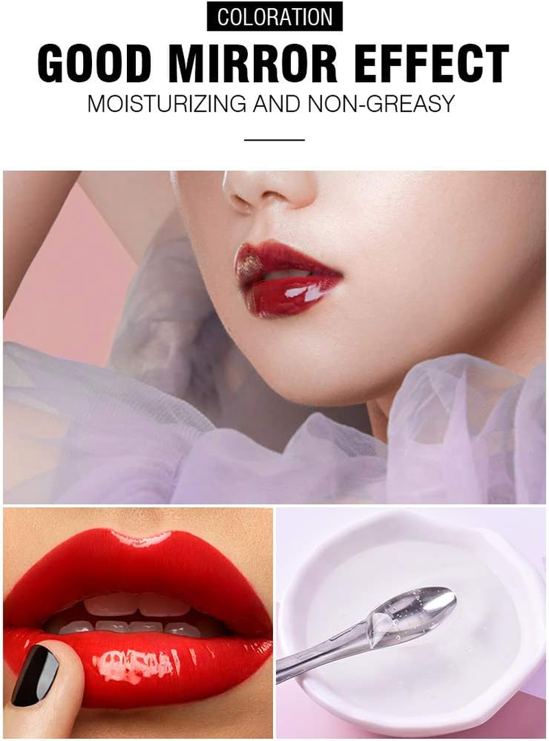 Bestland 2Pack DIY Homemade Moisturizing Lip Gloss Base, Lip Makeup Primer Basic Lipstick Material, Natural Non-Stick Clear Lip Gloss Base Making Lip Gloss Supplies, 2Pack 100Ml (Transparent) image number 3