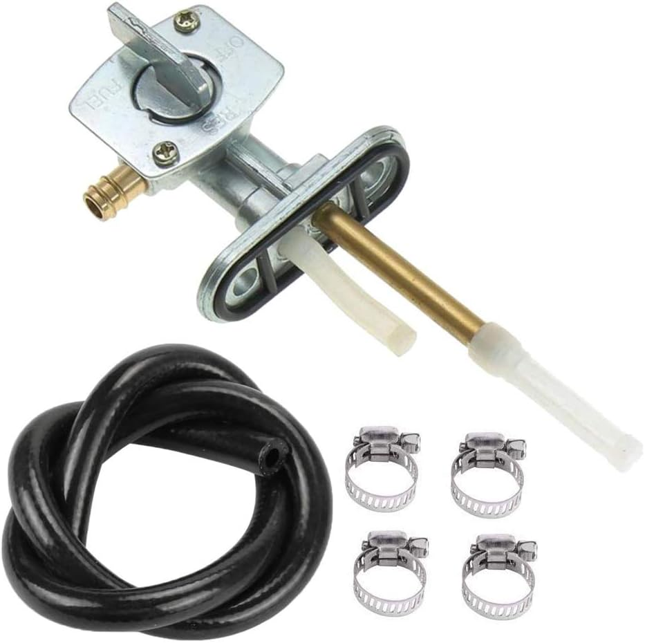 Fuel Gas Tank Switch Valve Petcock Compatible with Yamaha Raptor 660 YFM660 Warrior 350 YFM350 Grizzly Blaste Suzuki DRZ400 FZR600 LT80 LTZ250 LTZ400 Fuel Gas Tank Petcock- By image number 1