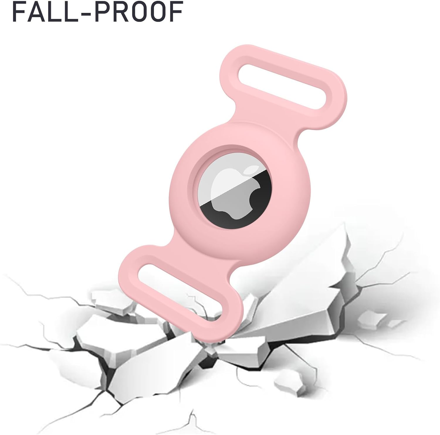 3 Pack for Airtag Cat Collar Holders, Anti-Scratch Silicone Case for Apple Airtag for Cat (Light Purple+Pink Sand+Matcha Green, Small) image number 6