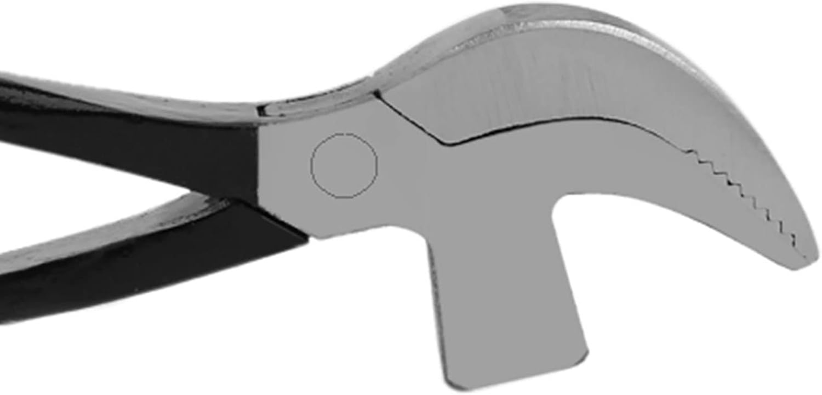 Cobbler Plier, Multifunctional Shoe Mending Hammer with Ergonomic Handle, Use as Clamp, Made of 45# Steel, Portable for DIY Working image number 6