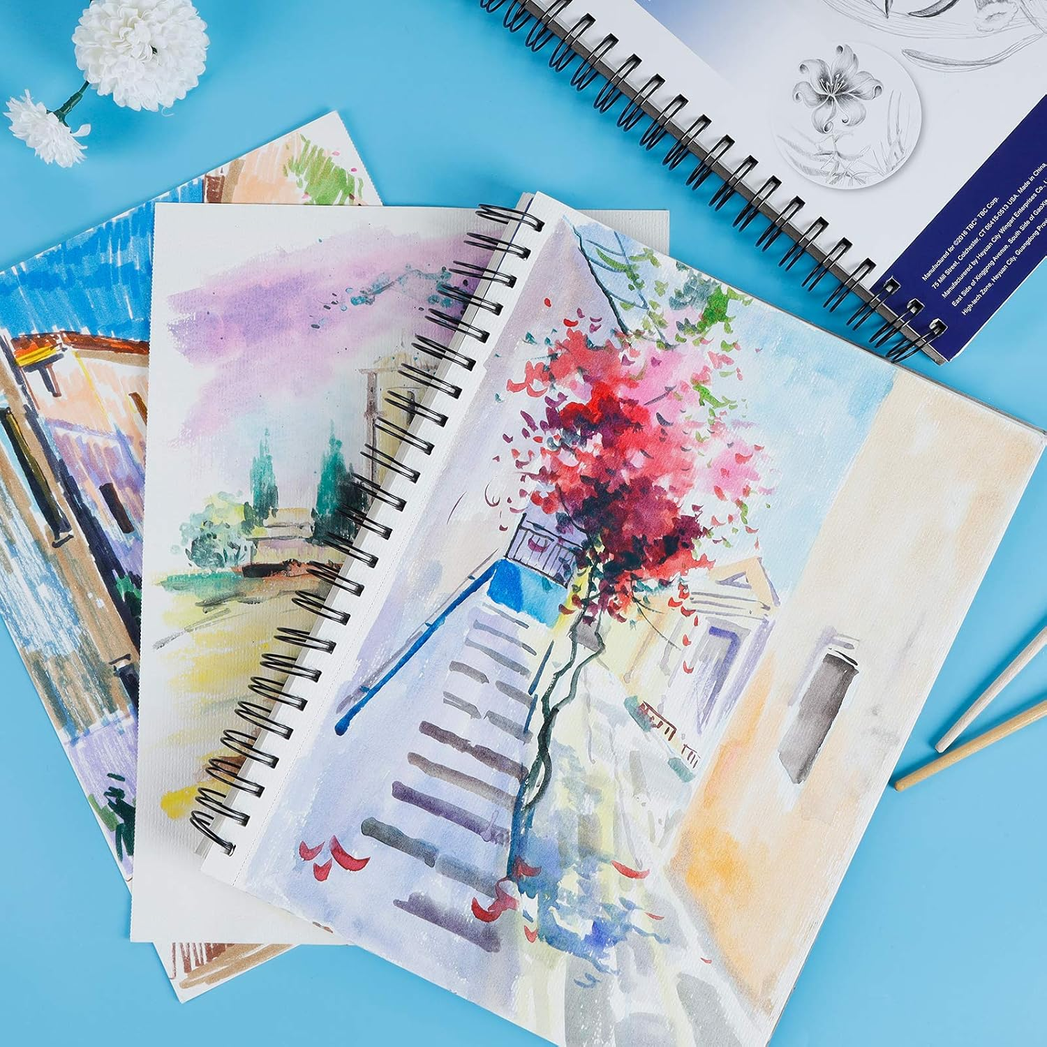 TBC the Best Crafts Sketch Book, 9 X 12",100 Sheets(100G), Professional Mixed Media Sketch Pad for Drawing,Painting image number 1