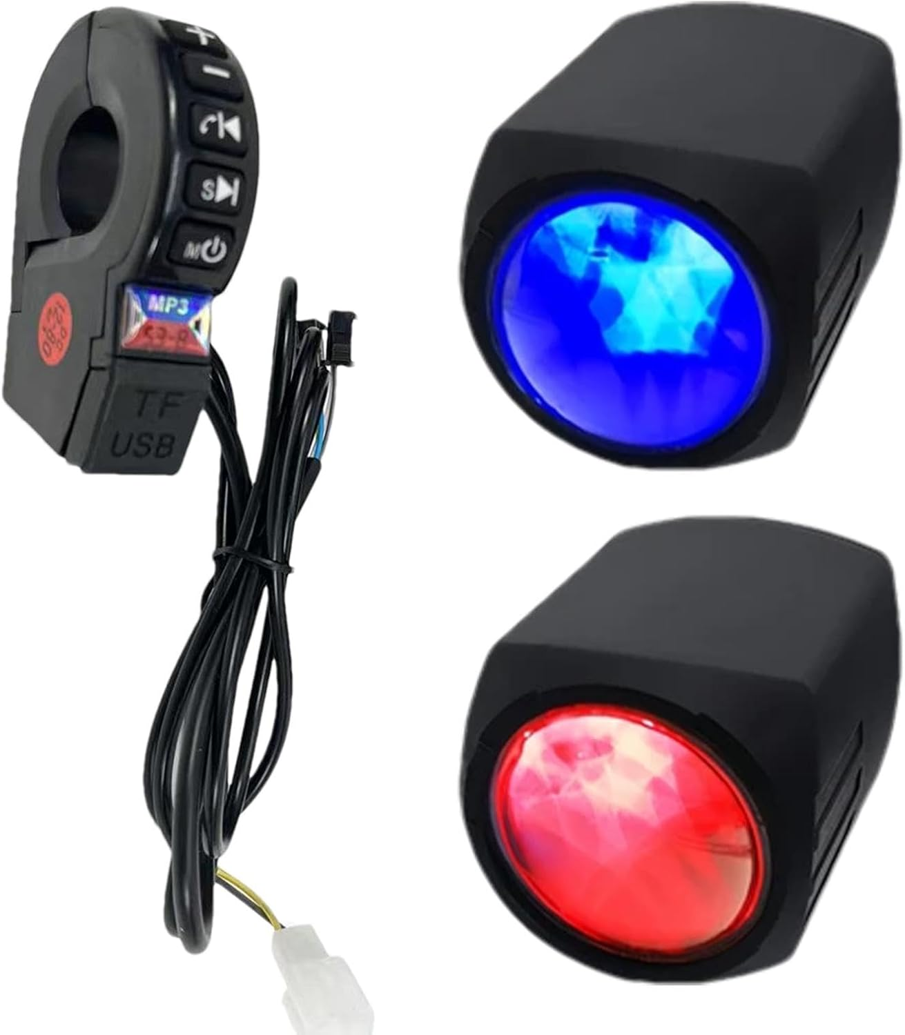 Motorcycle Stereo System - Portable Handlebar Mount Speakers Sound,Weatherproof Radio Amplifier, Hifi Sound Audio Amp System, Motorcycle Stereo for Motorbike