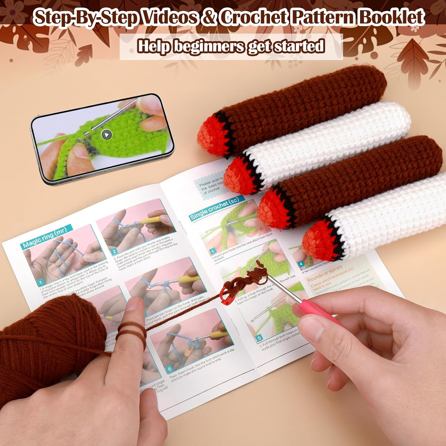 XANGNIER Crochet for Cool Cat Catnip Toys,Refillable Nip Funny Toys for Cats,Cat Stuff for Indoor Cats image number 2