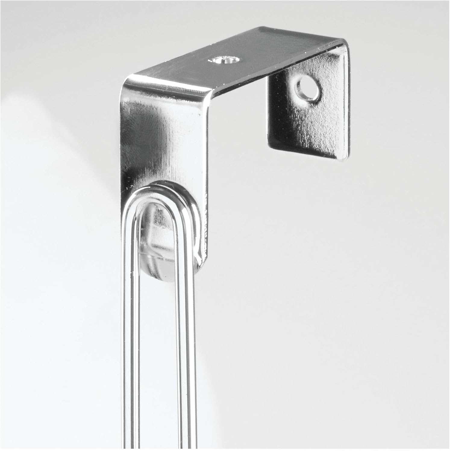 Idesign over the Door Towel Rack with Hooks for Bathroom,Chrome - Bronze image number 6