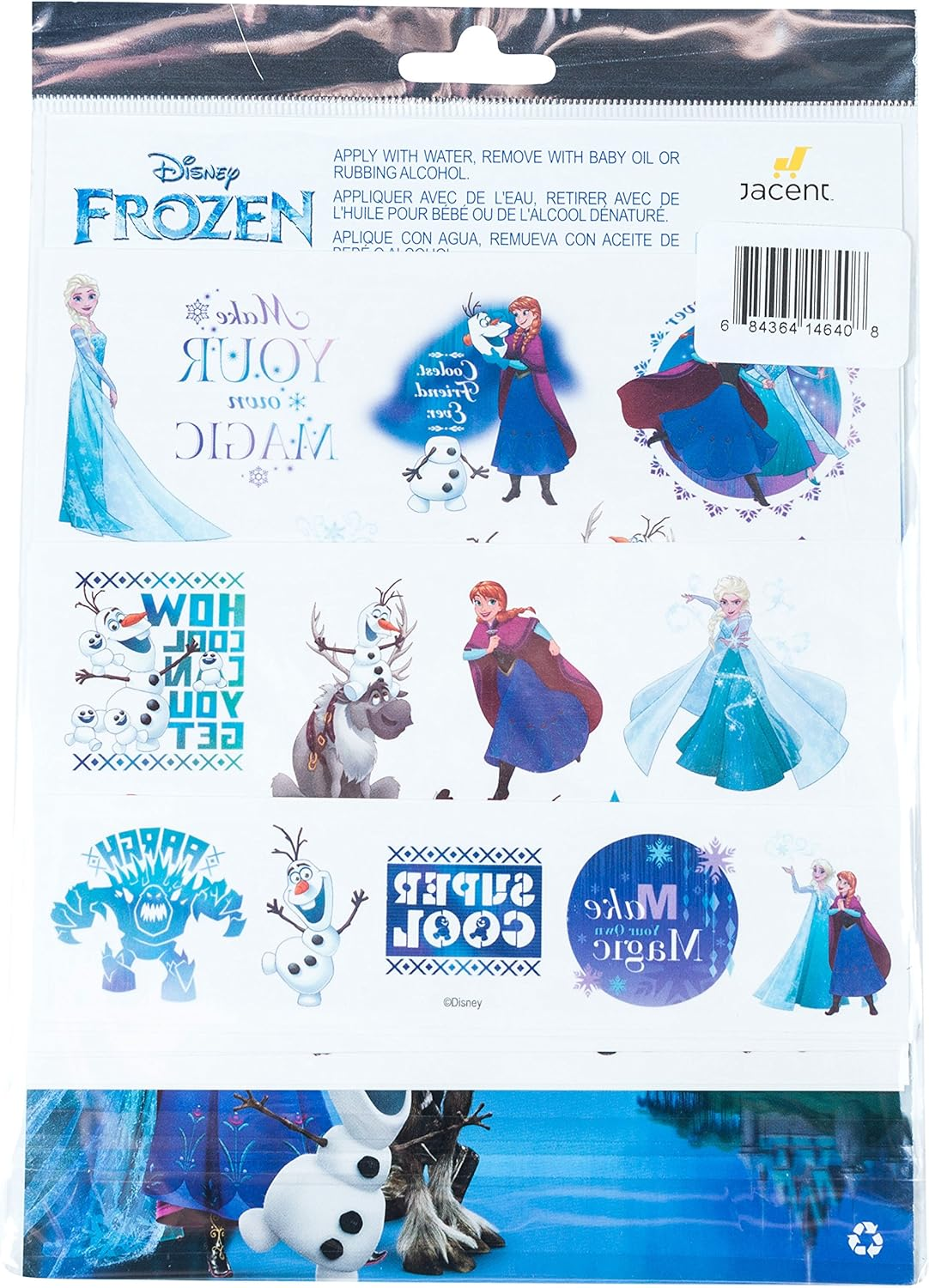 Savvi Disney Temporary Tattoos, Set of 50, Disney Frozen
