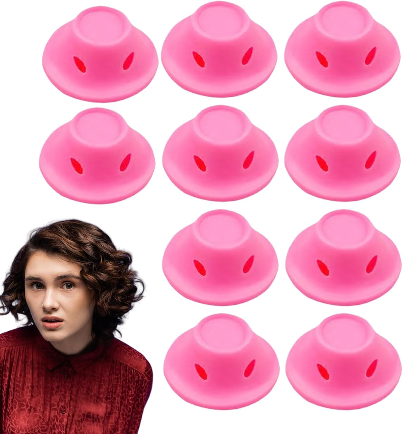 Reusable Long Hair Curlers - Nomadic Curls Women and Girls | No Heat | No Clip | No Heat | Curling Iron without Heat | Set of 10 Cold Hair Styling Accessories for Night