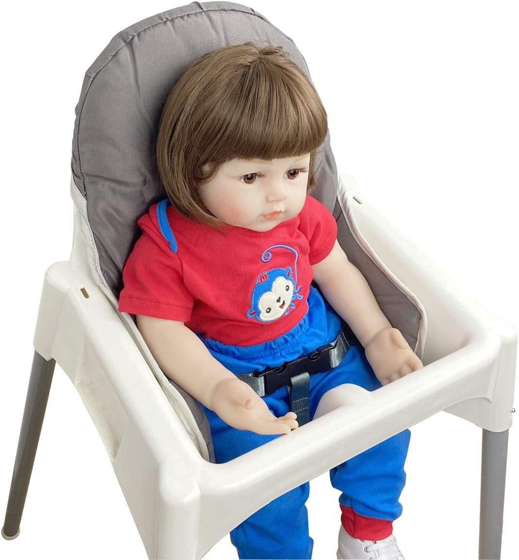 ZARPMA Seat Covers Cushion for IKEA Antilop Highchair, Washable Foldable Baby Highchair Cover IKEA Child Chair Cushion image number 3