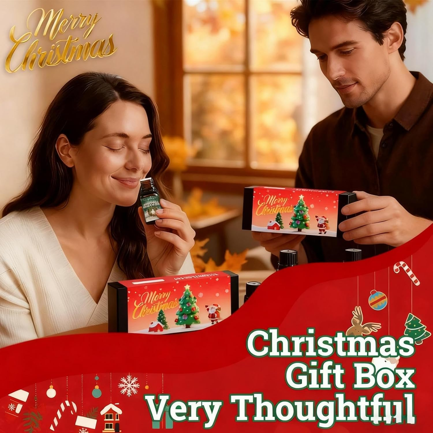 Christmas Fragrance Oil - Cheerful Fragrances Set of Winter Fragrances | Perfumes for Soap Production of 6 Pieces | Christmas Fragrances &ndash; Cheerful Scented Oil, 6 Pieces by Prof